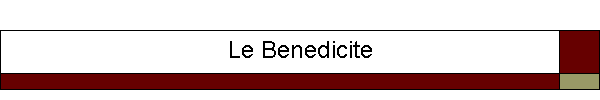 Le Benedicite